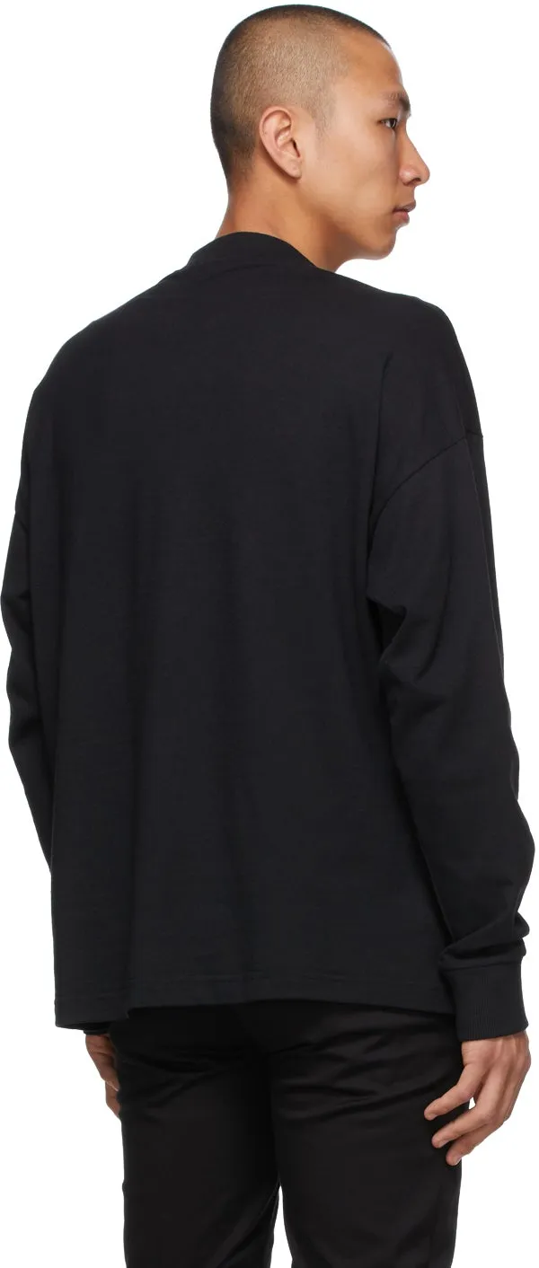 1017 ALYX 9SM Black Visual Logo Long Sleeve T-Shirt