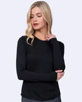 1122 Lily Brushed Knit Tee Shirt