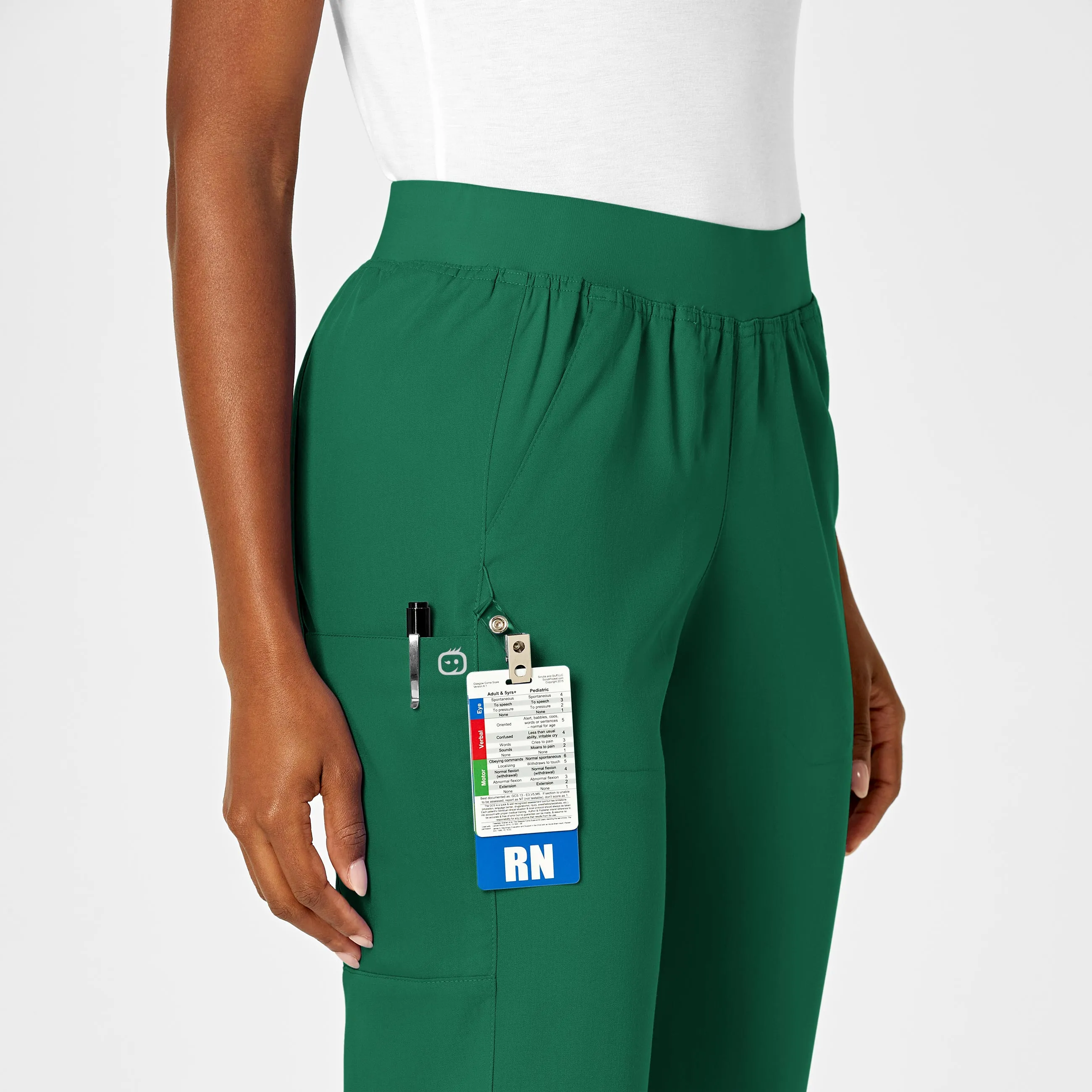 5419 - Women's Knit Waist Cargo Scrub Pant