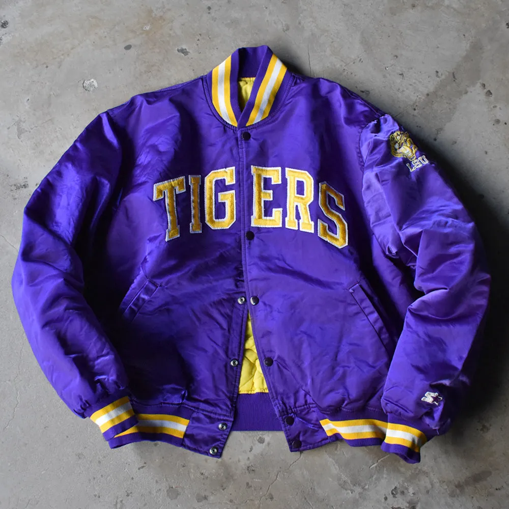 80's STARTER "TIGERS" ナイロン スタジャン アワードジャケット USA製 240108