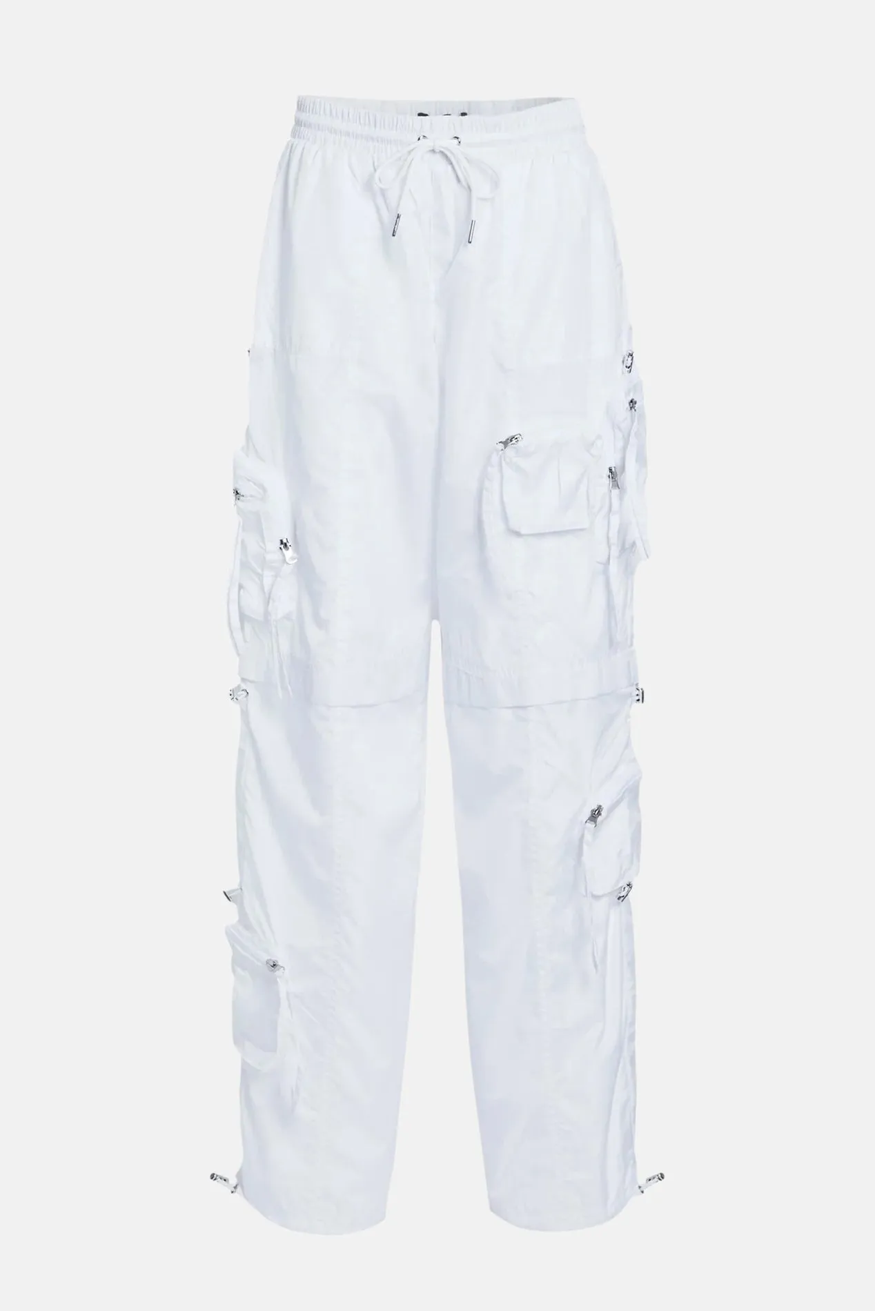 Alba Ruched Cargo Pant White