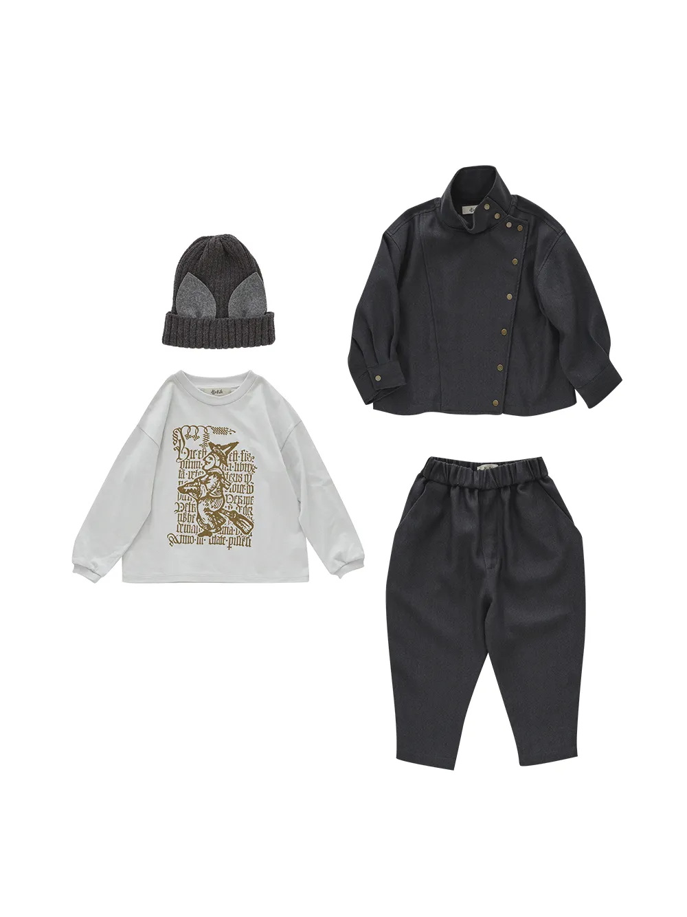Ash White Little Witch L/S Tee
