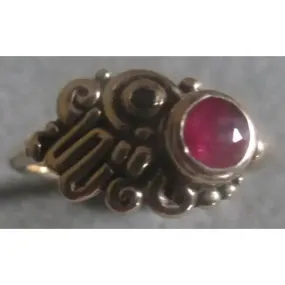 Asymmetric Garnet Ring R54SSG by Richelle Leigh