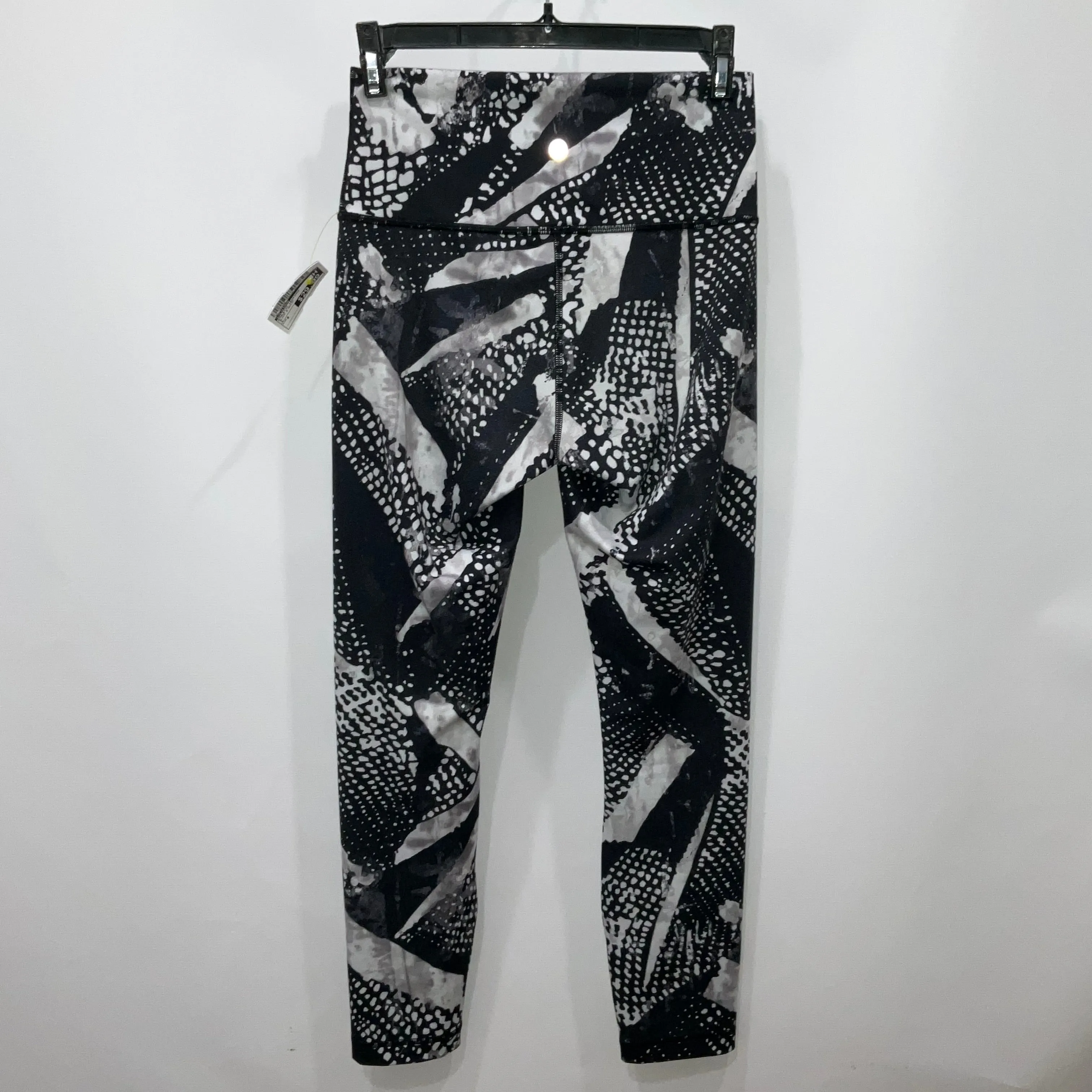 Athletic Leggings By Lululemon In Black & White, Size: 6