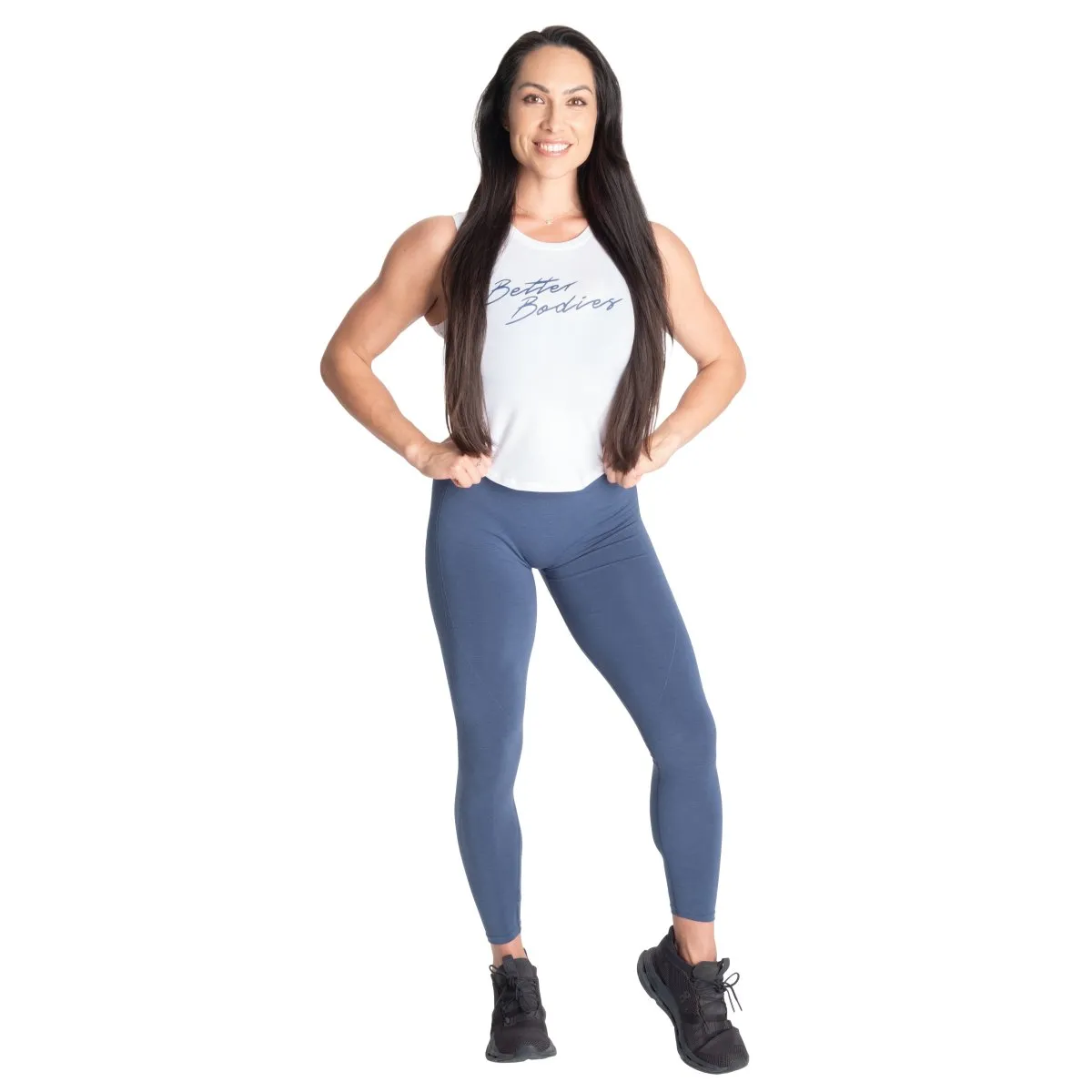 Better Bodies NY Tank Top - White/Blue