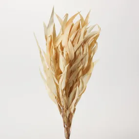 Bleached Willow Eucalyptus Bouquet Decorative Faux Bundle of 16 Stems