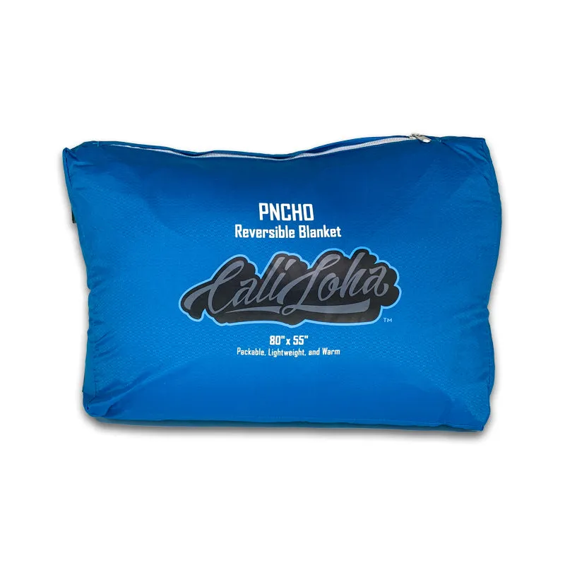Caliloha Pncho 80" x 55" Reversible/Packable Down Blanket