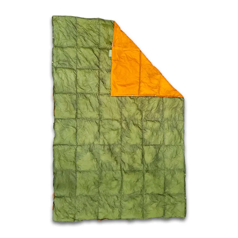Caliloha Pncho 80" x 55" Reversible/Packable Down Blanket