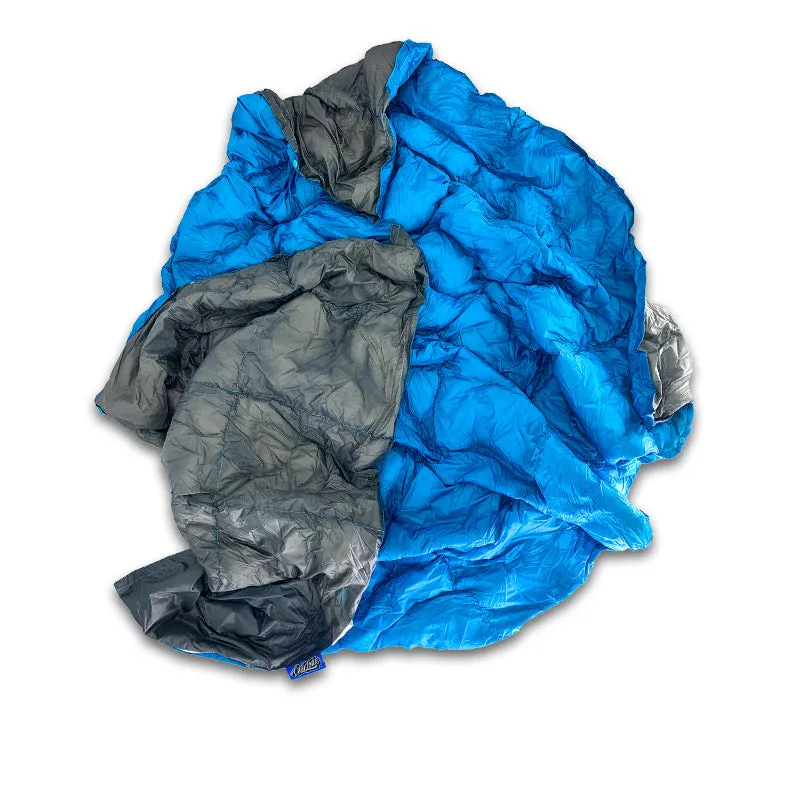 Caliloha Pncho 80" x 55" Reversible/Packable Down Blanket