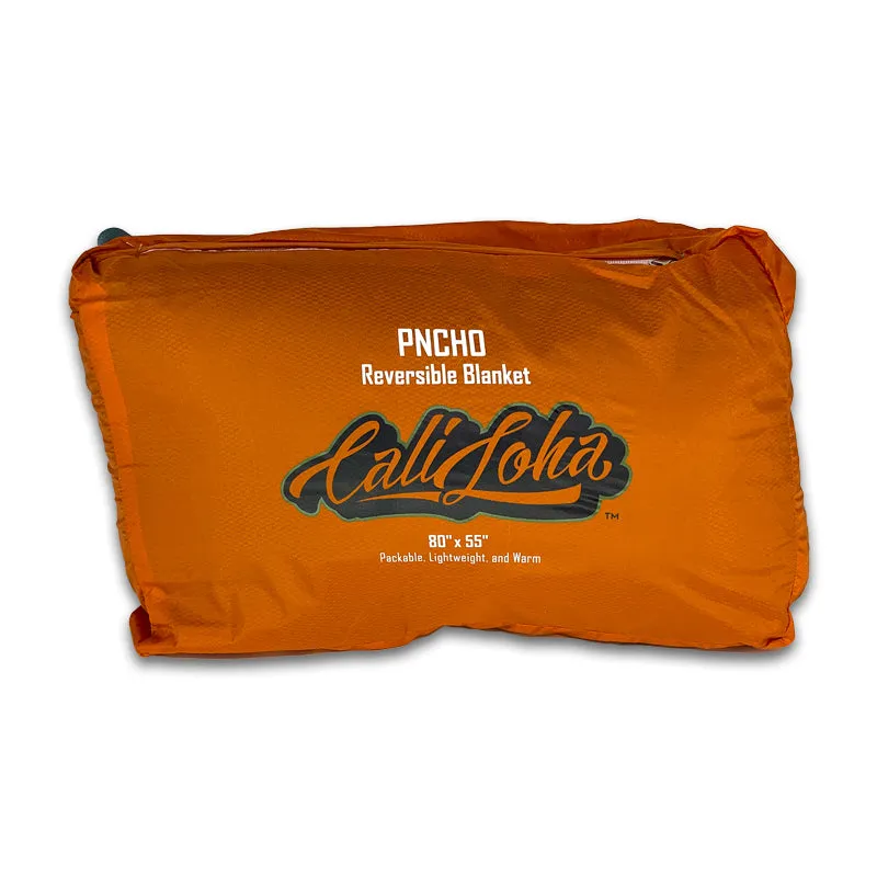 Caliloha Pncho 80" x 55" Reversible/Packable Down Blanket