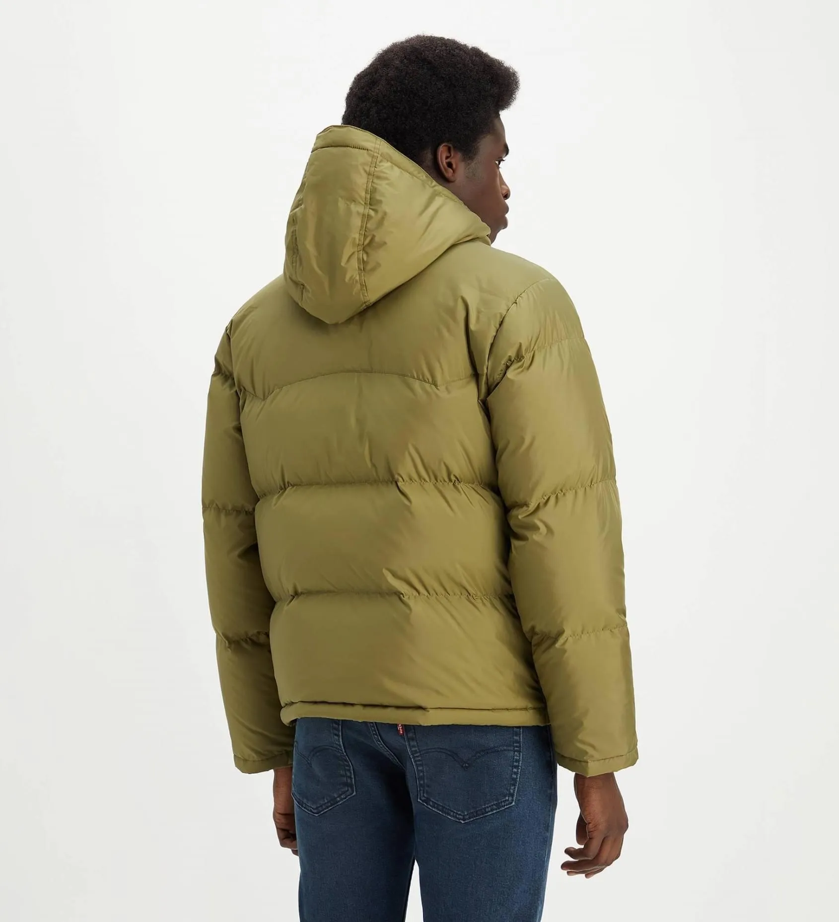 Casaco Heavyweight Lined Jacket LAUREL SHORT PUFFER MARTINI OLIVE LEVI'S