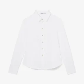 Clemens Top - Knit Poplin :: White