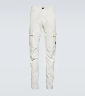 Cotton satin cargo pants C. Company, white