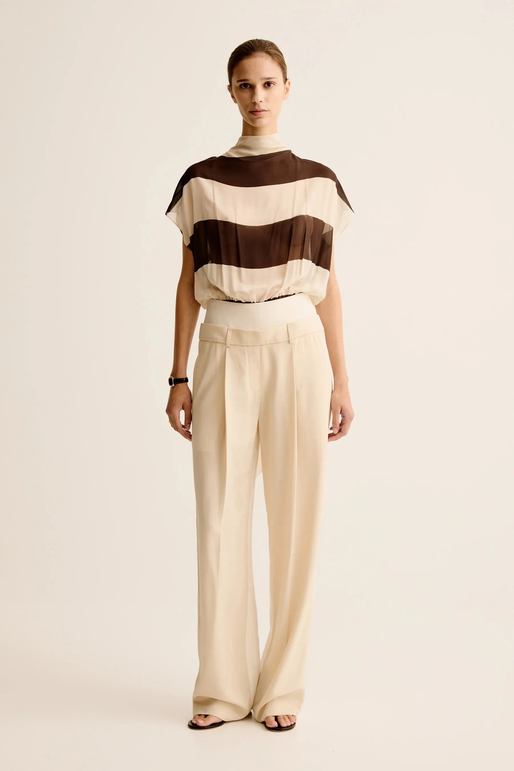 Esse Studios Mono Stripe Bodysuit in Java Stripe