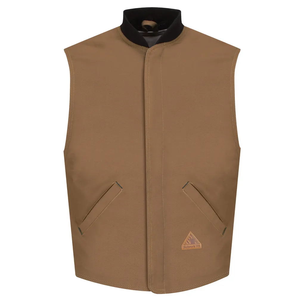 FR HEAVYWEIGHT BROWN DUCK VEST JACKET LINER - BD-Brown Duck | Bulwark LLS2