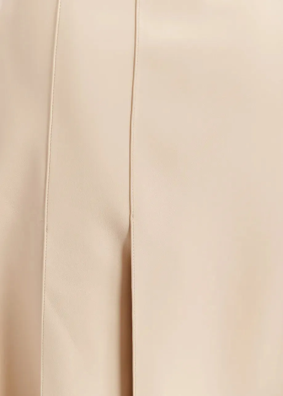 Geeuw Faux Leather Skirt