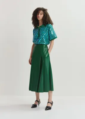 Geeuw Faux Leather Skirt