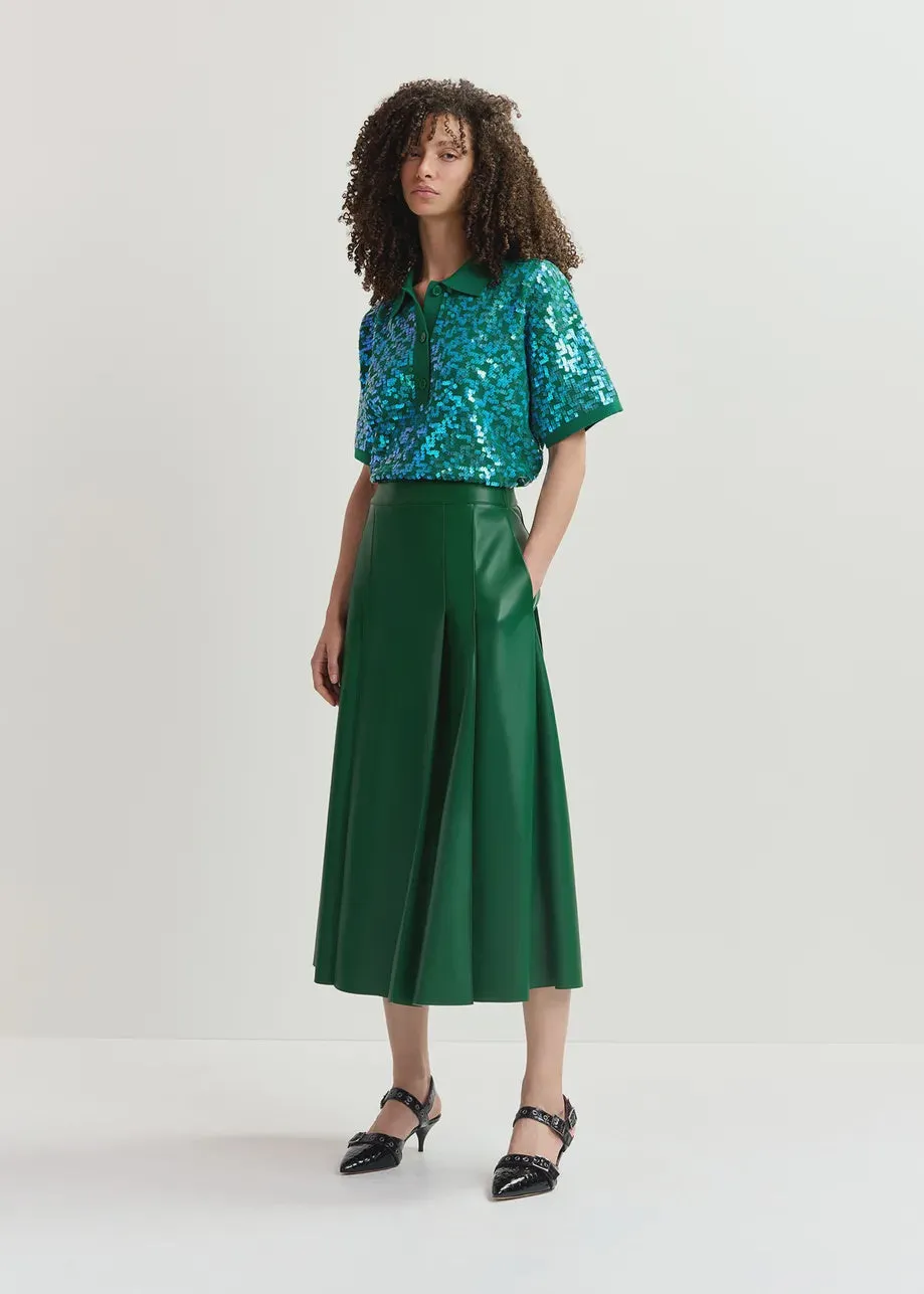 Geeuw Faux Leather Skirt