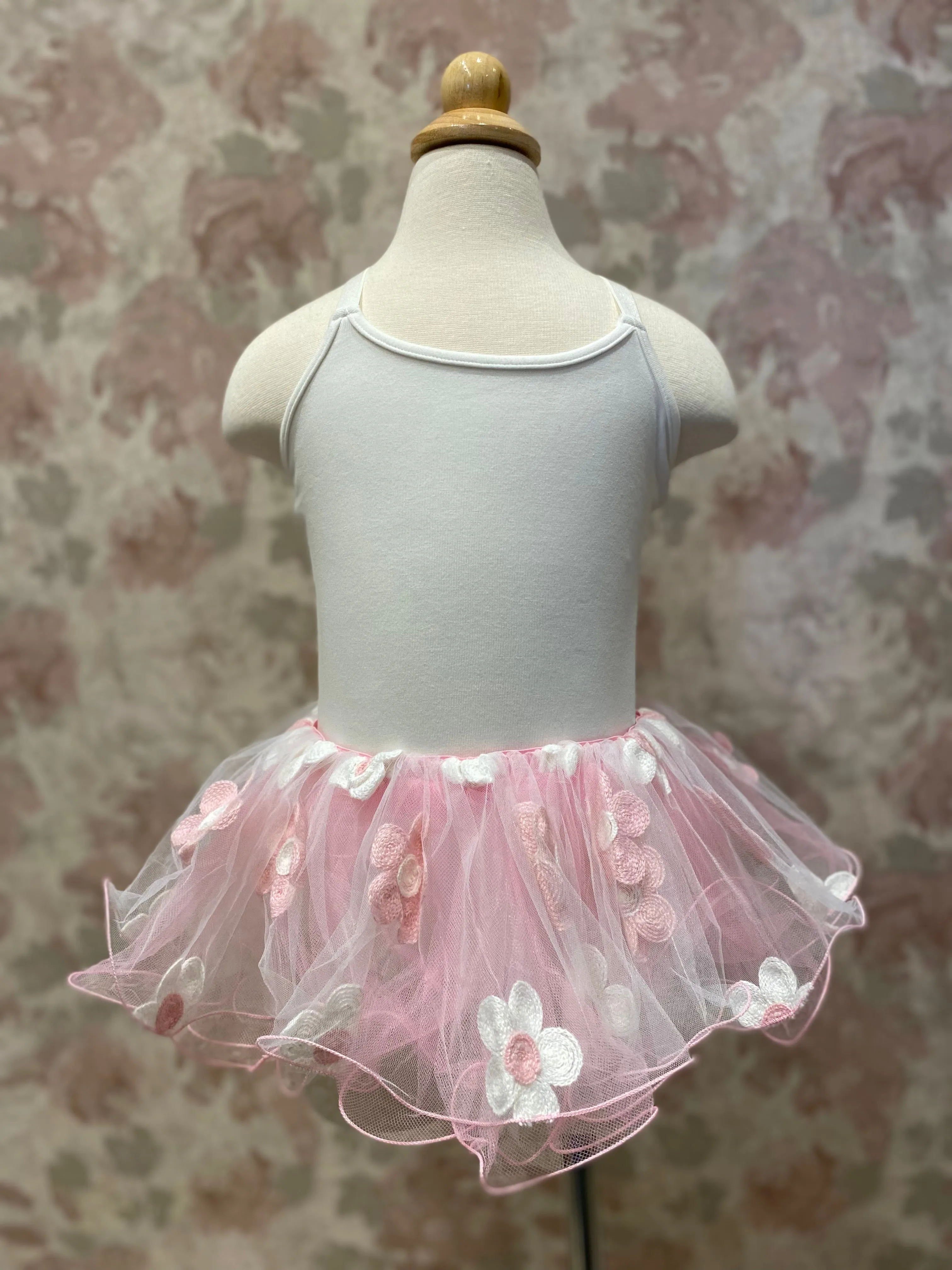 Girls Stitched Flower Tutu