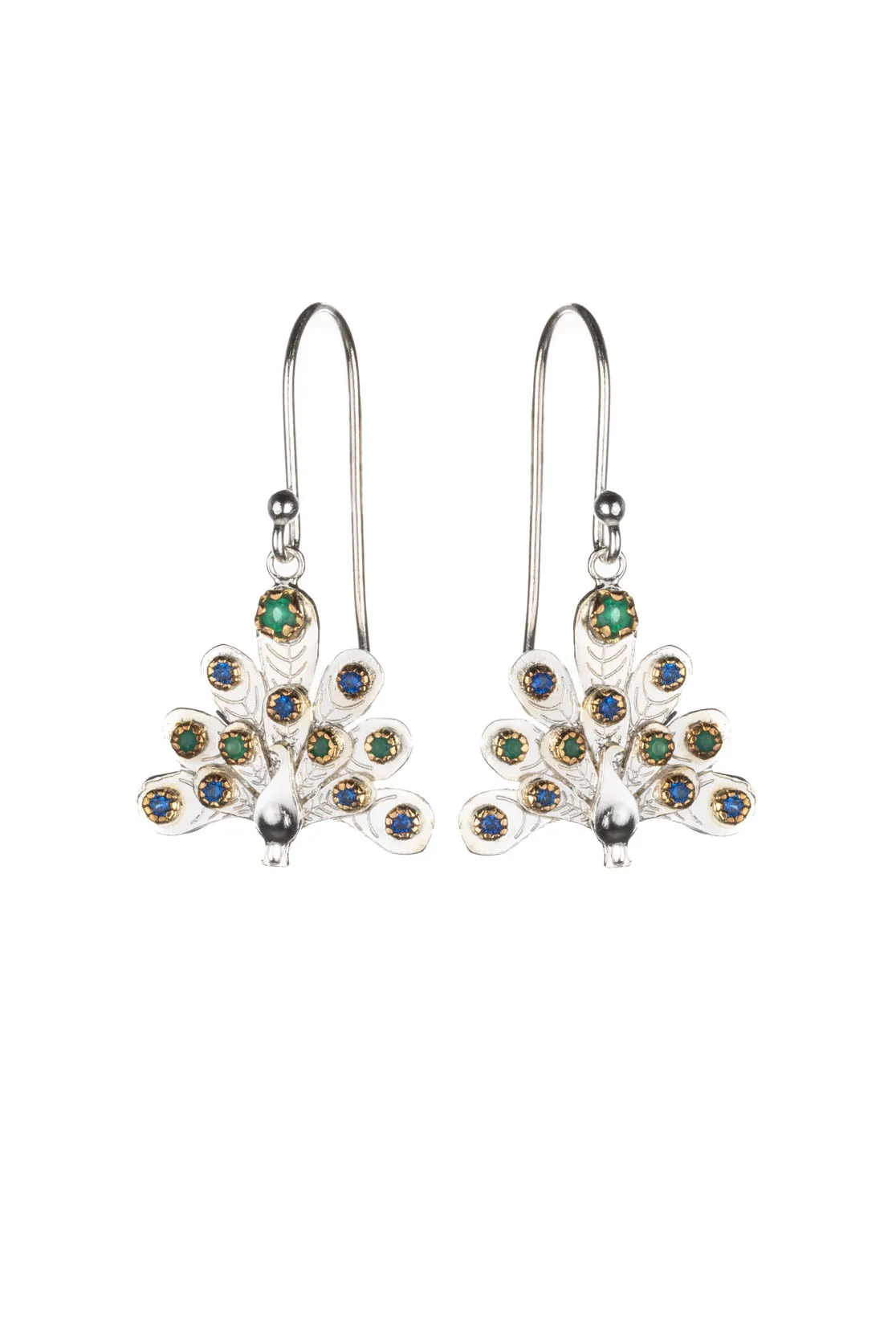 Grand Peacock Drop Earrings