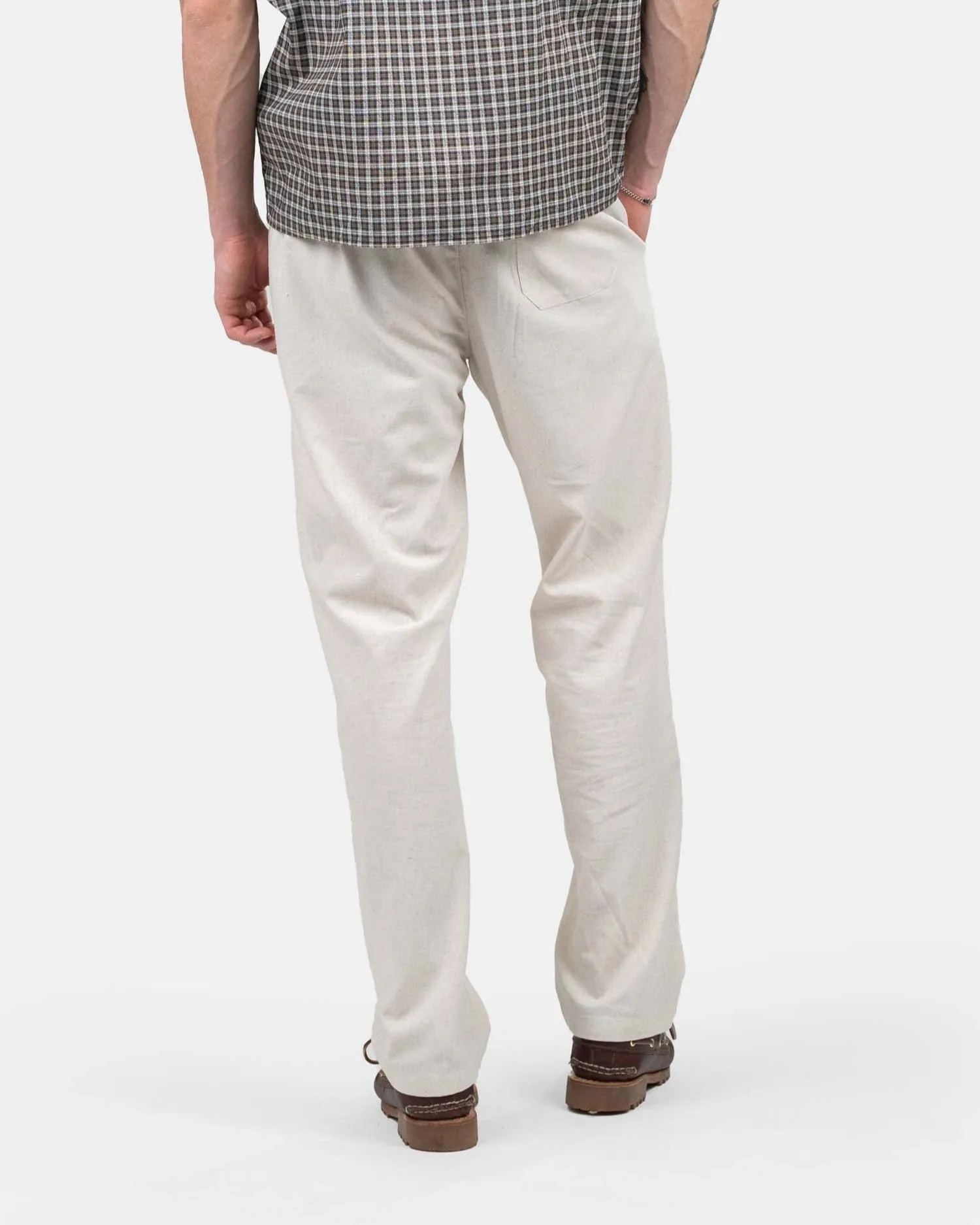 Heavyweight Hørbukser Beige