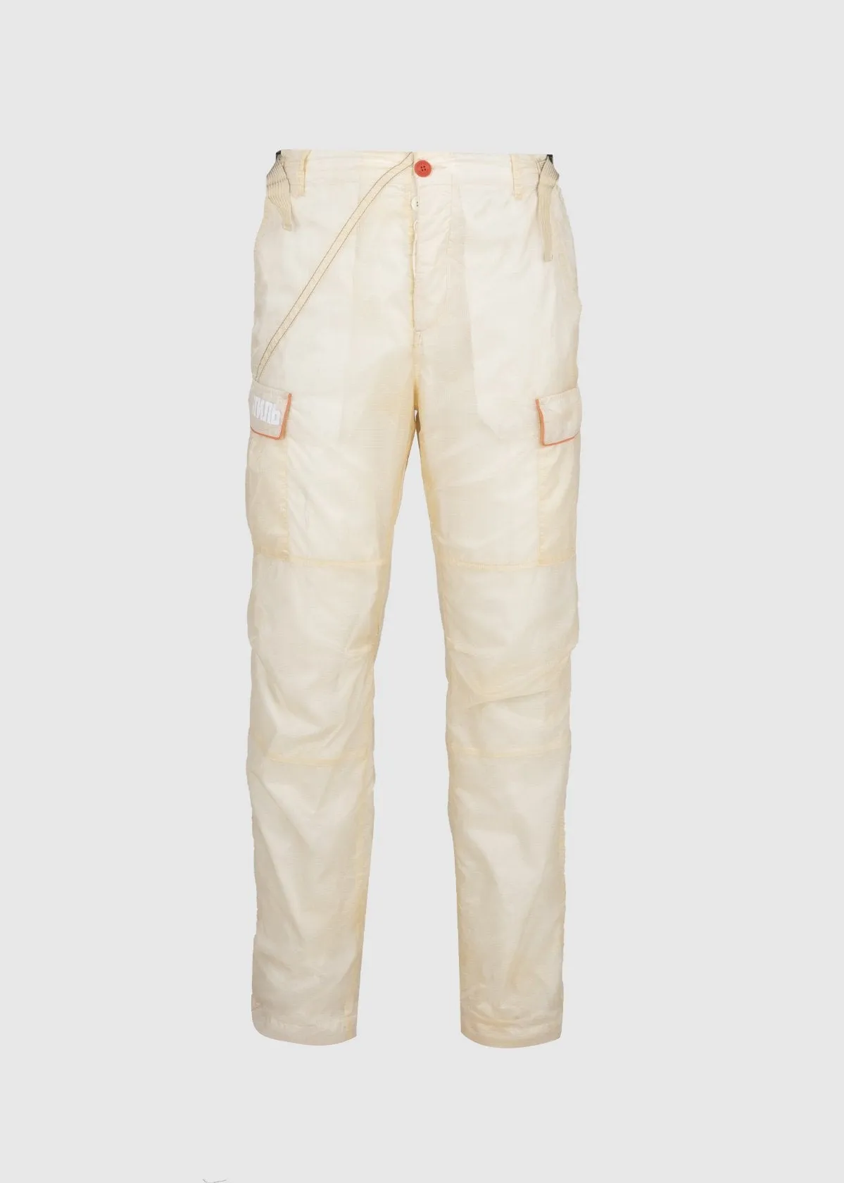 HERON PRESTON: PARACHUTE CARGO PANTS [WHITE]