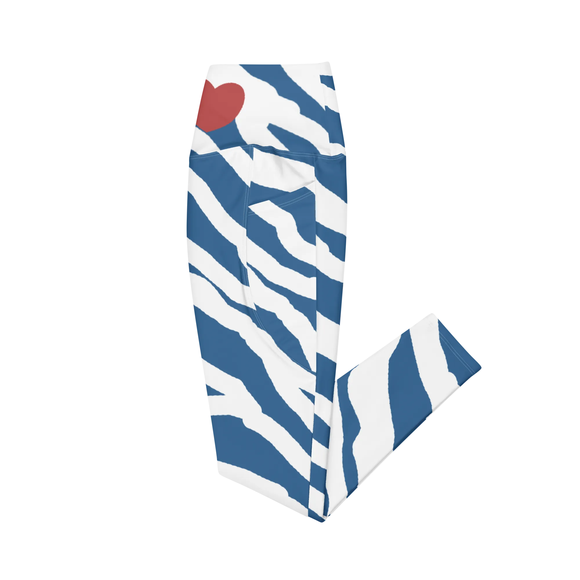 I Love you Greece Zebra Leggings with pockets
