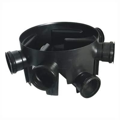 Inspection Chamber Base 450mm Diameter - Fixed Inlets