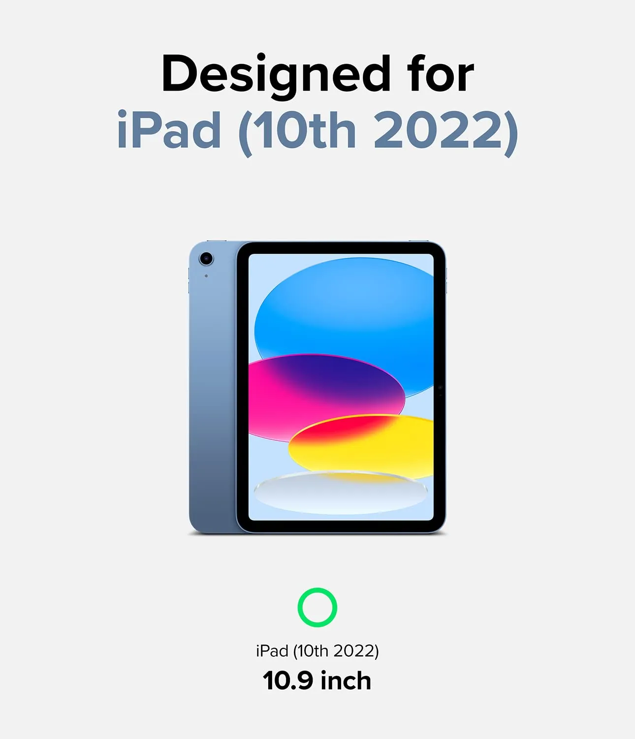 iPad 10th Generation 10.9'' (2022) Back Cover Case | Fusion & Outstanding Stand Combo - Smoke Black & Light Gray