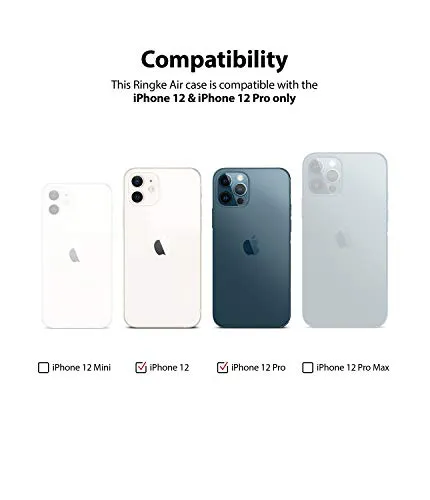 iPhone 12 / 12 Pro Back Cover Case | Air - Smoke Black