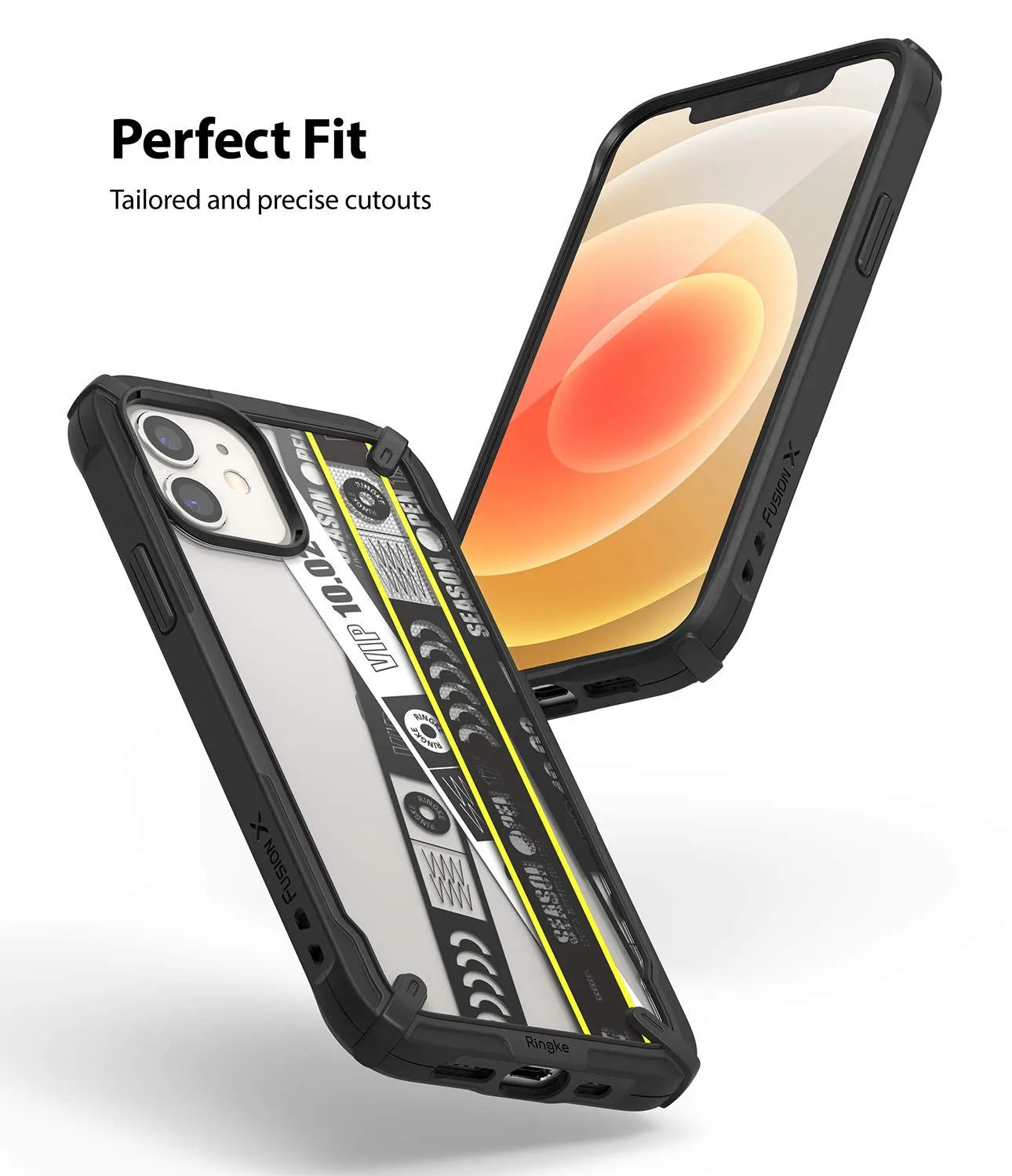 iPhone 12 Mini Back Cover Case | Fusion X Design - Ticket Band