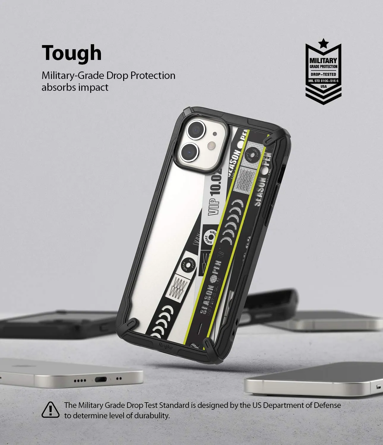 iPhone 12 Mini Back Cover Case | Fusion X Design - Ticket Band