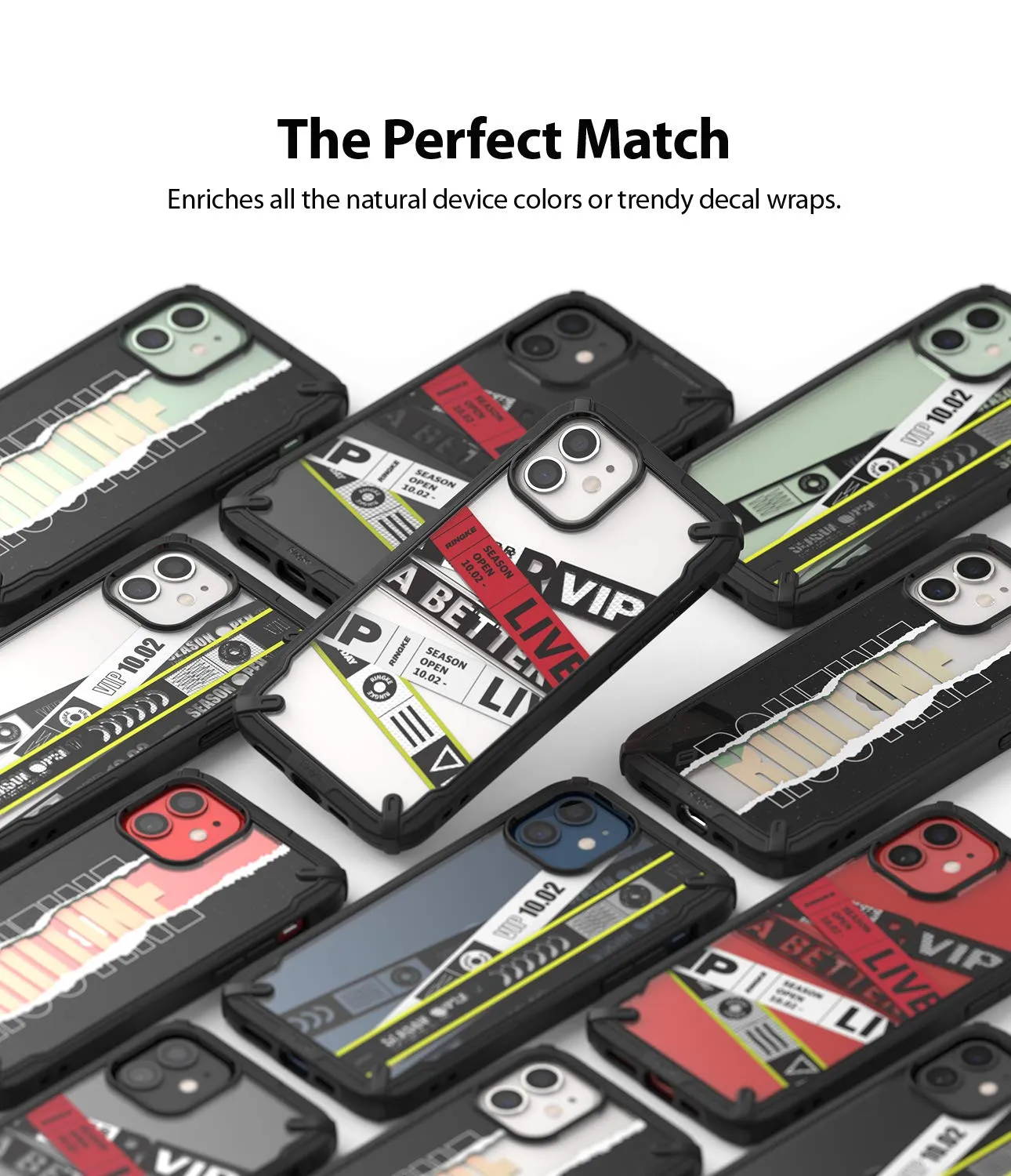 iPhone 12 Mini Back Cover Case | Fusion X Design - Ticket Band