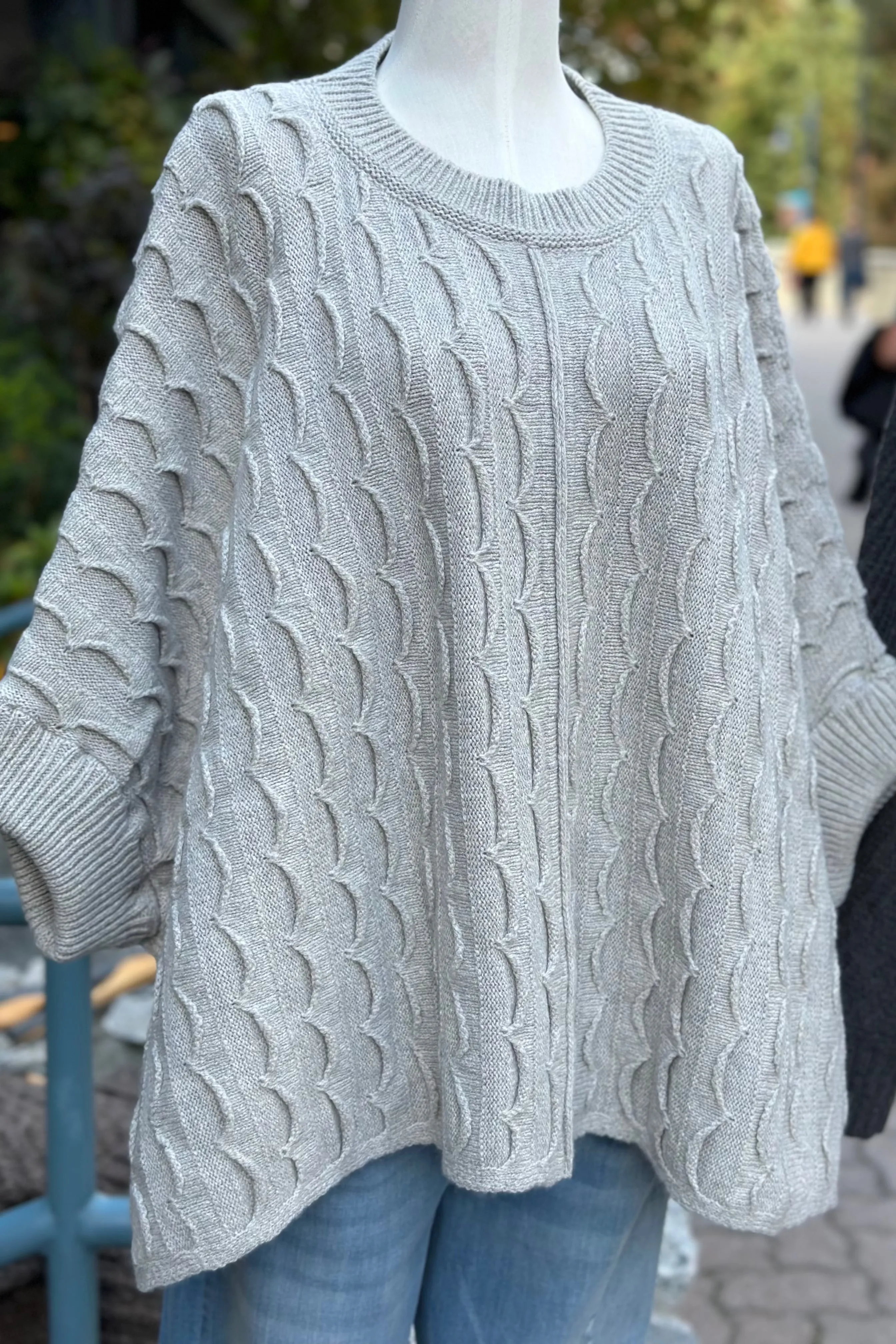 Irish - Ripple Poncho - Feather