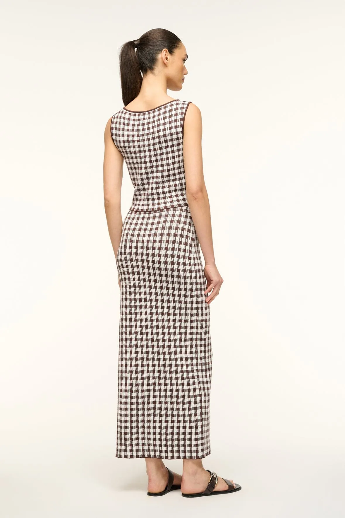 KARINA SKIRT | DARK CHOCOLATE GINGHAM