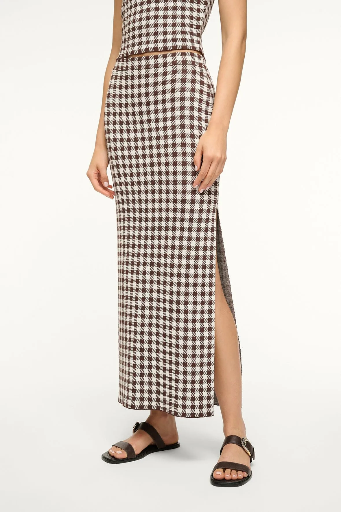 KARINA SKIRT | DARK CHOCOLATE GINGHAM