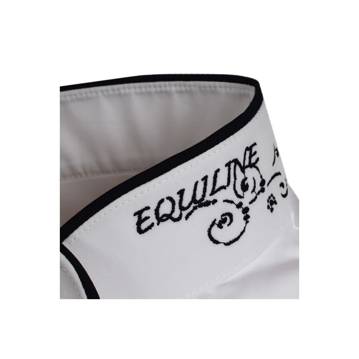 LADIES SHOW/COMPETITION POLO SHIRT BY EQUILINE, LONG SLEEVES, MOD. CINDY EQUILINE COL. WHITE