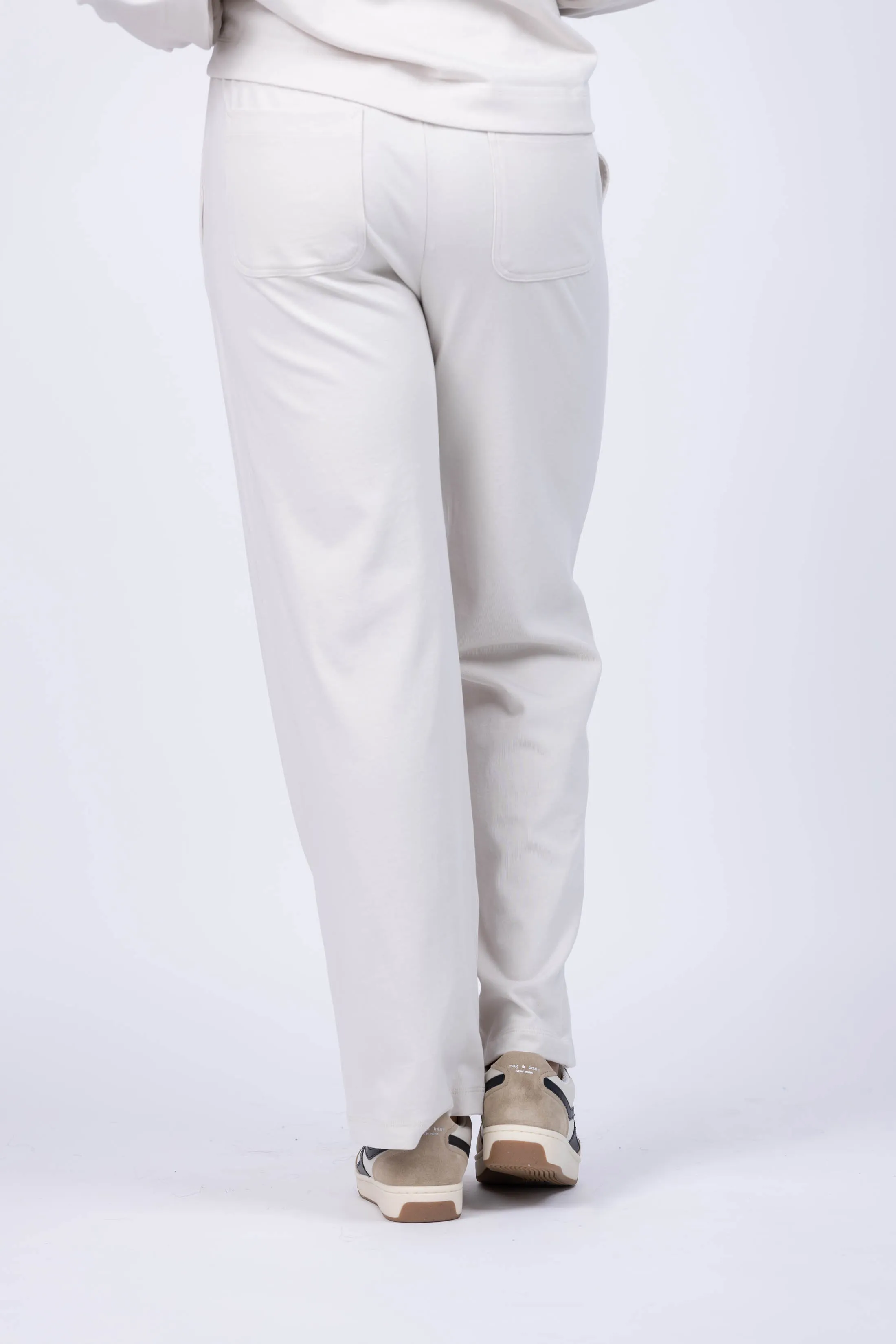 Lilla P Draw Cord Pant in Alabaster