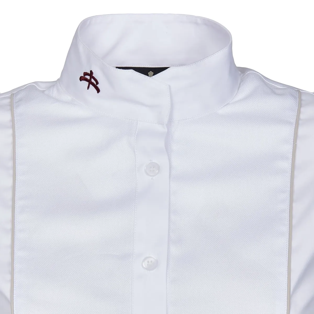 LONG SLEEVED RIDING SHIRT WITH PLASTRON GRACE BY MAKEBE Women White