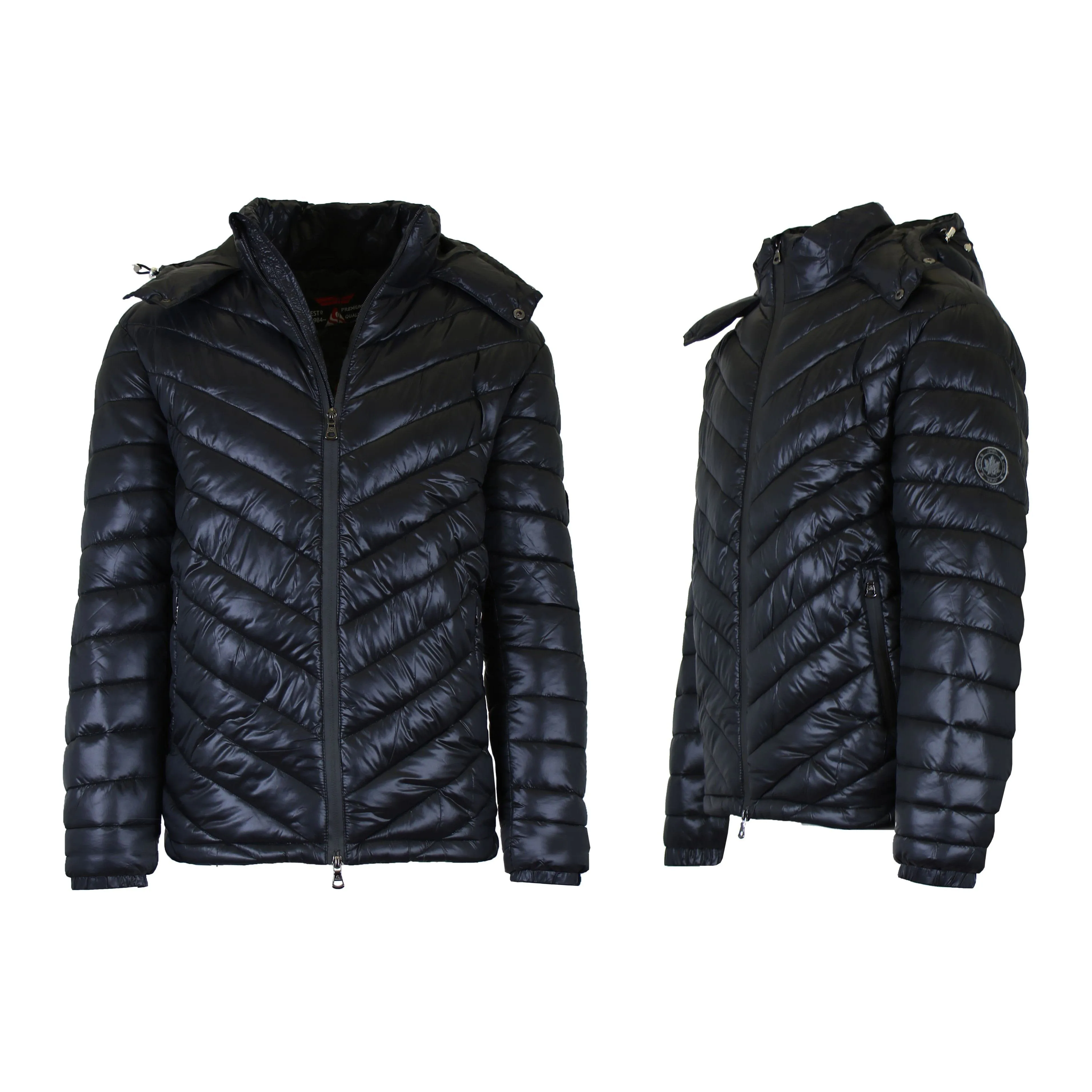 Men's Heavyweight Hooded Puffer Bubble Jacket