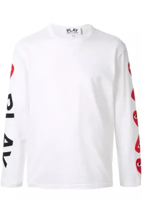 Men's Long sleeve t-shirt with logos on sleeve