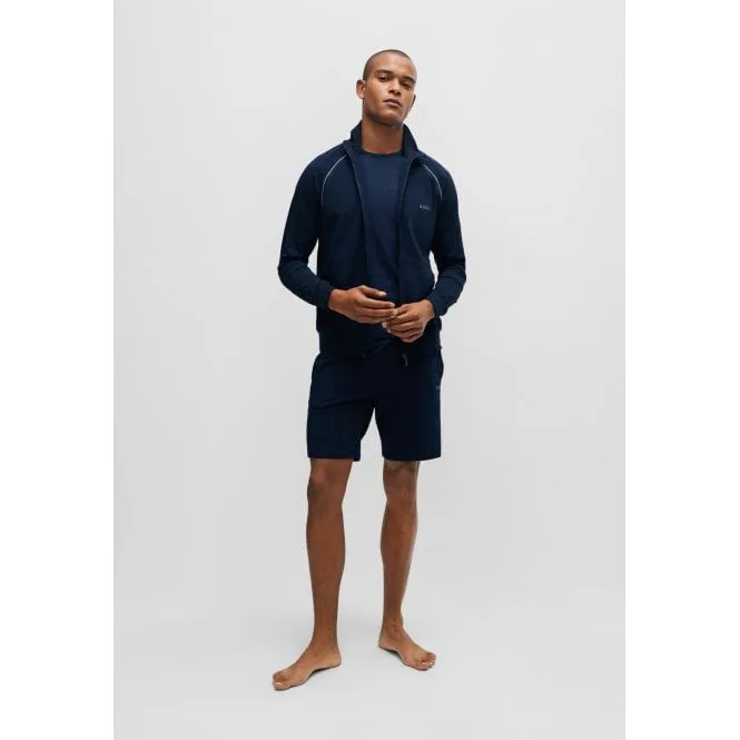 Mix & Match Zip-Thru Loungewear Track Jacket, Navy