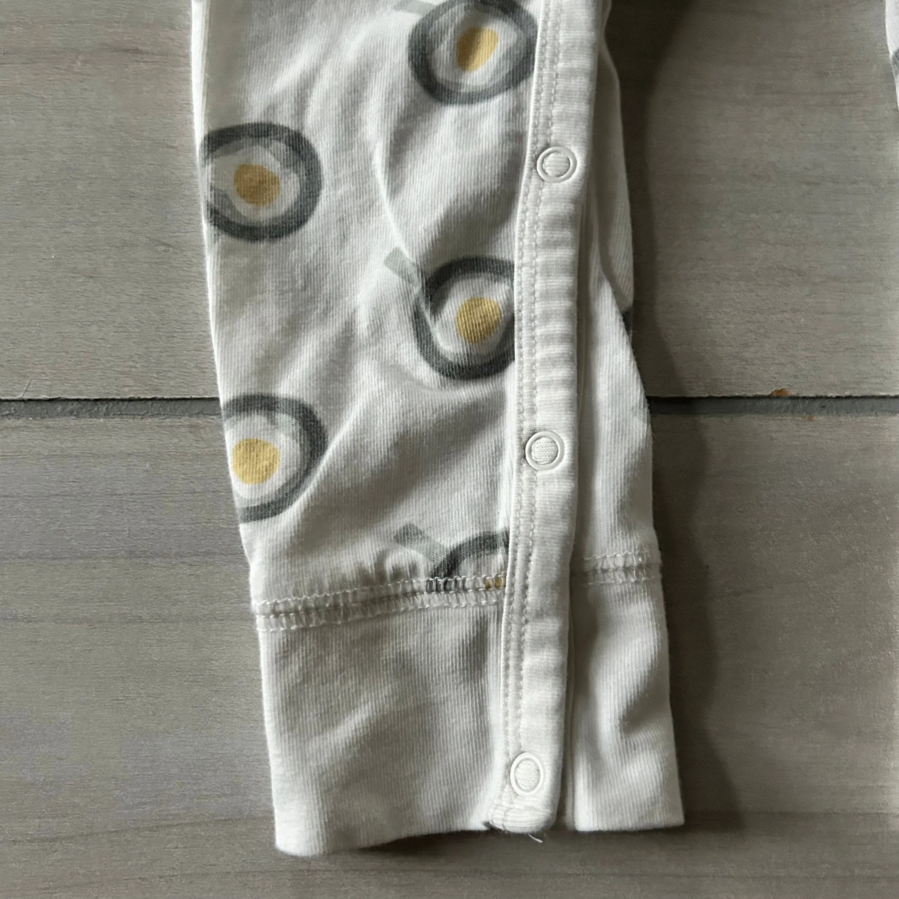 Monica & Andy Egg Pattern Organic Cotton Romper