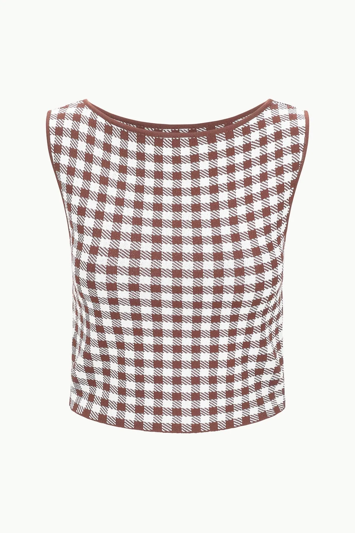 MONTGOMERY TOP | DARK CHOCOLATE GINGHAM