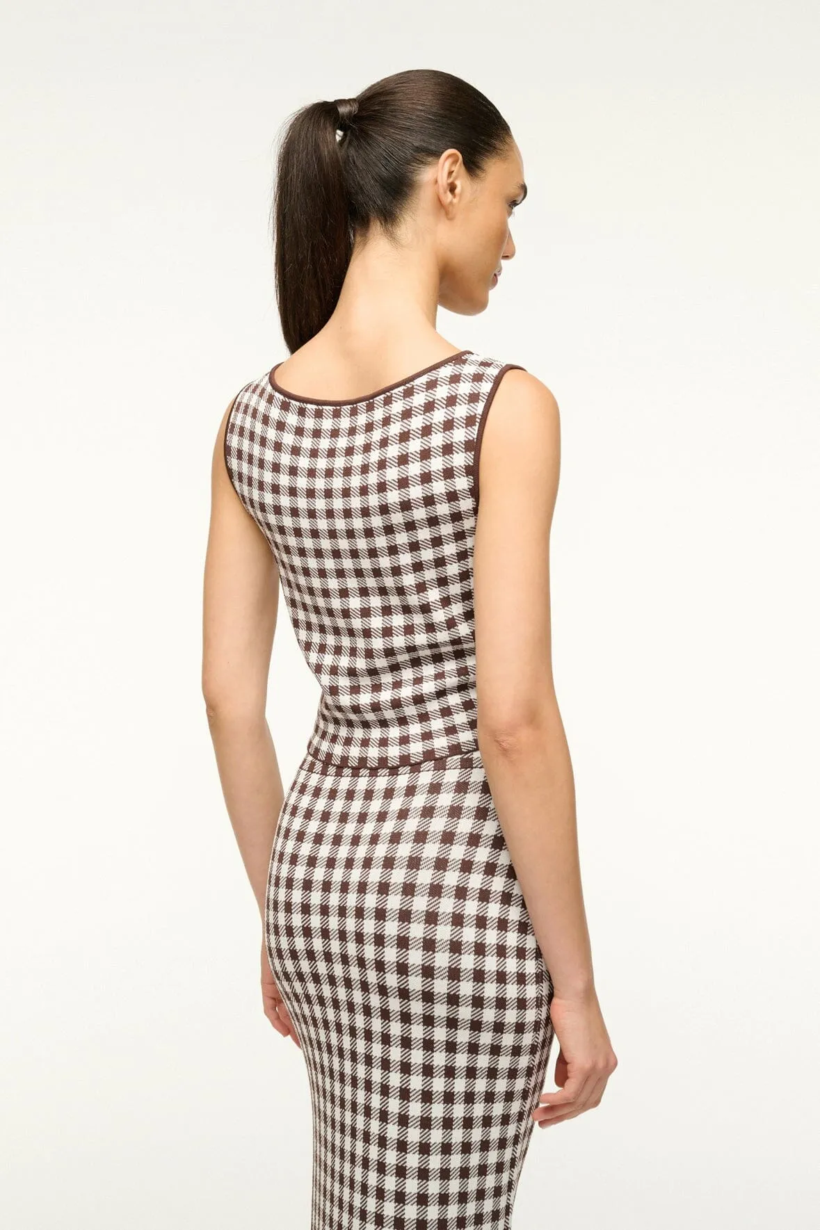 MONTGOMERY TOP | DARK CHOCOLATE GINGHAM