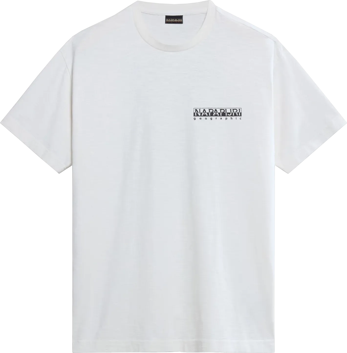 Napapijri Unisex Martre Short Sleeve T-Shirt White Whisper | Buy Napapijri Unisex Martre Short Sleeve T-Shirt White Whisper here | Outnorth