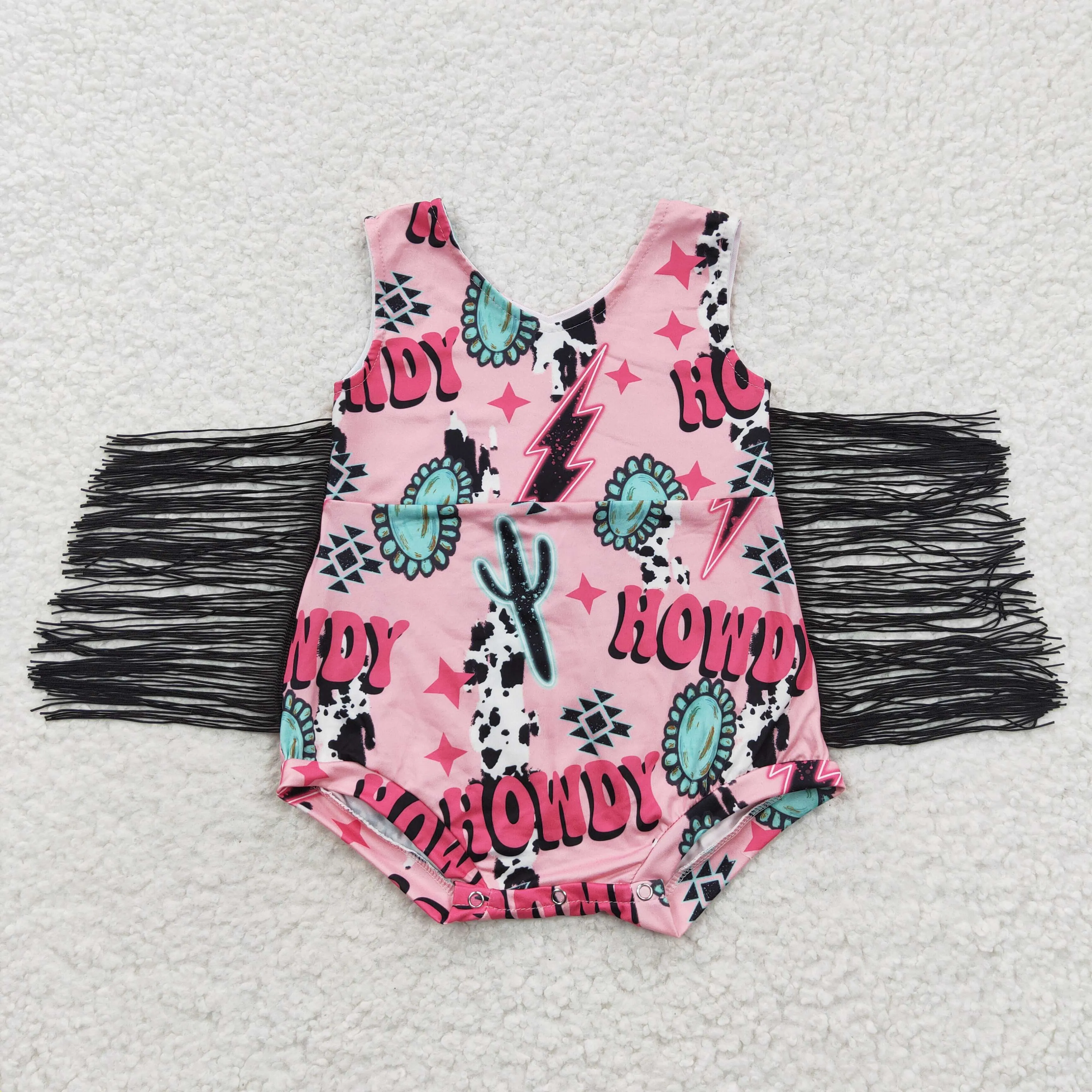 newborn howdy tassel onesies SR0324