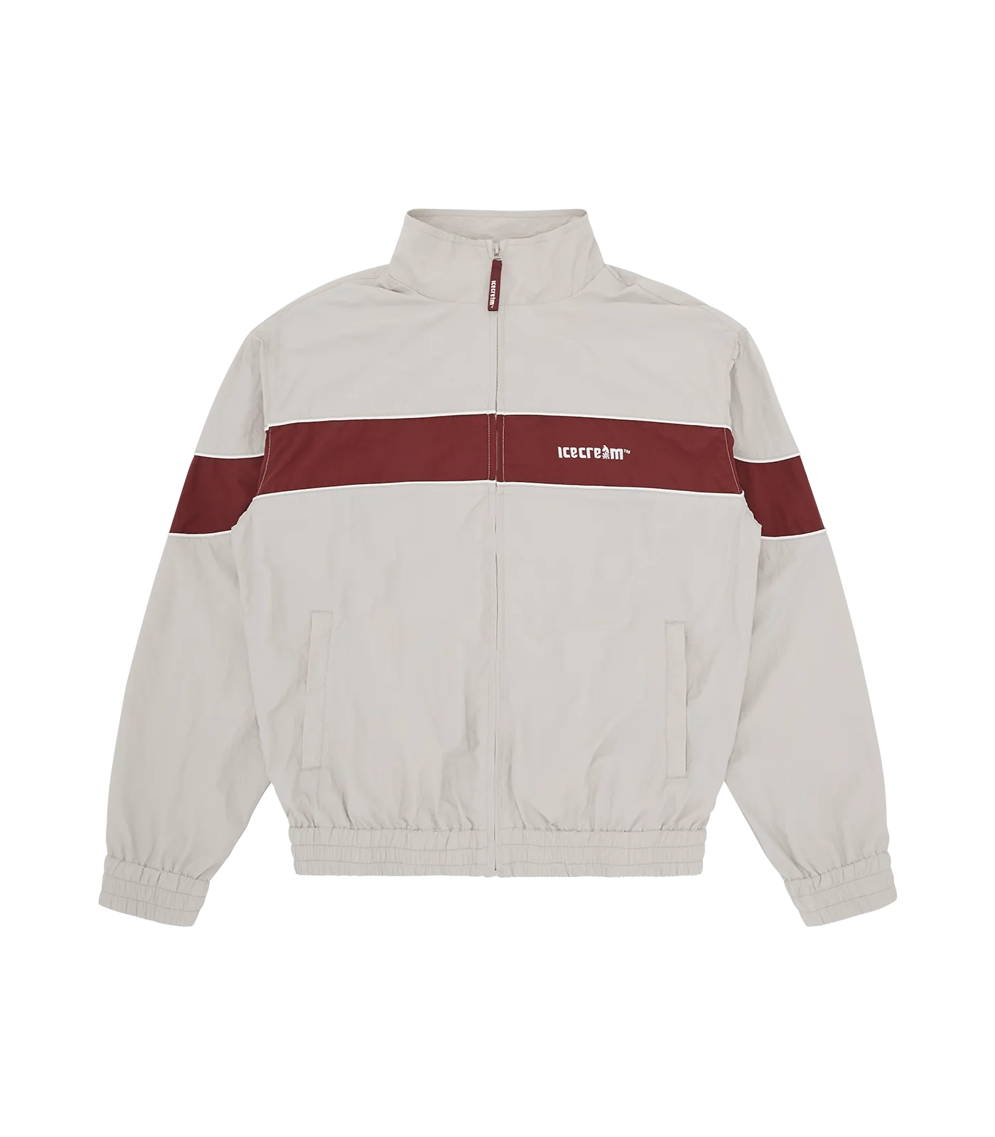 NYLON TRACK JACKET - GREY
