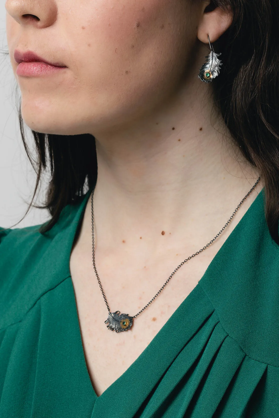 Peacock Feather Earrings