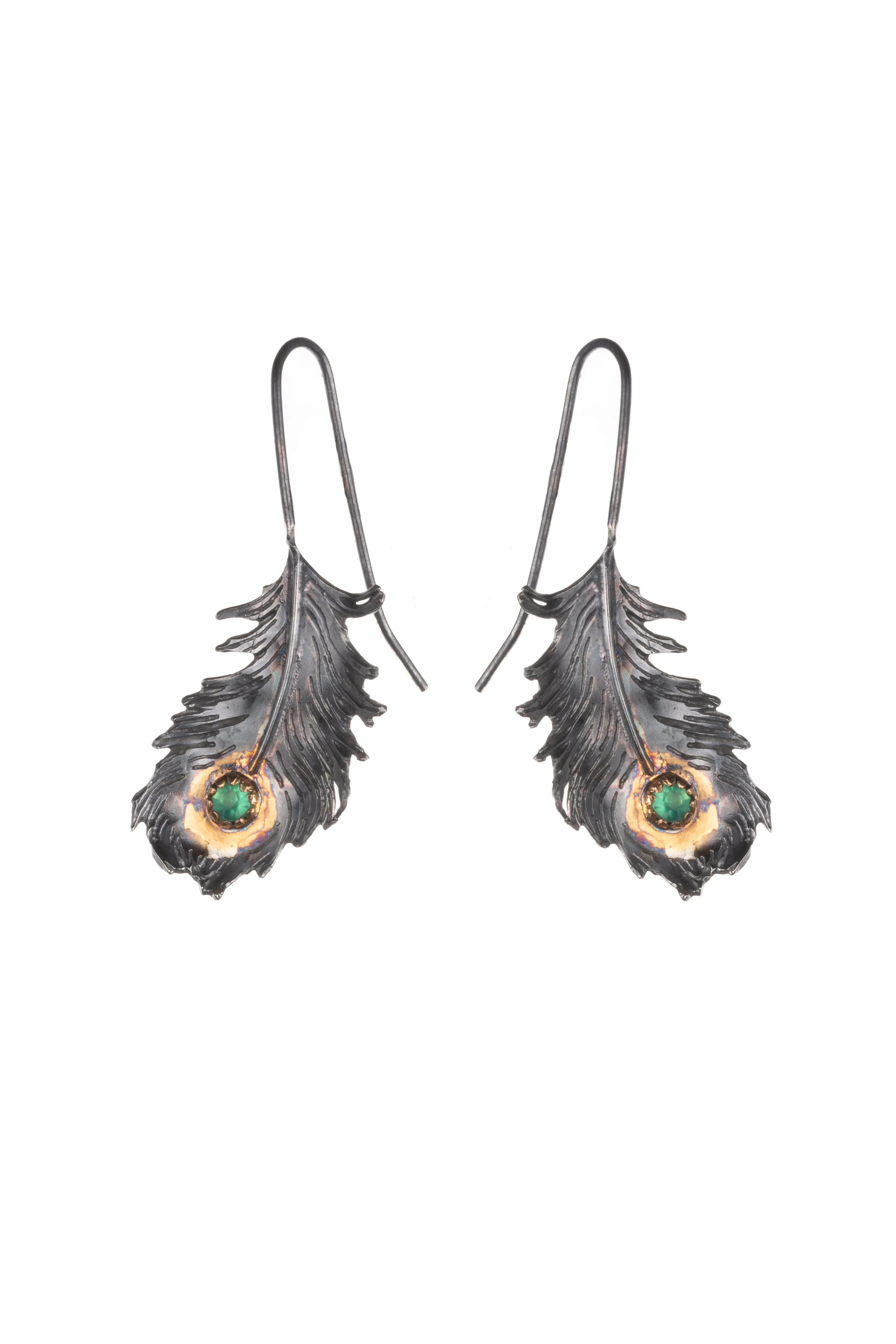 Peacock Feather Earrings